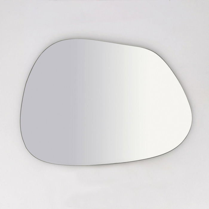 Hanah Home Espejo Transparente Amorphous 90x70 cm, 100% MDF, Moderno, Ideal para Hogar y Hoteles
